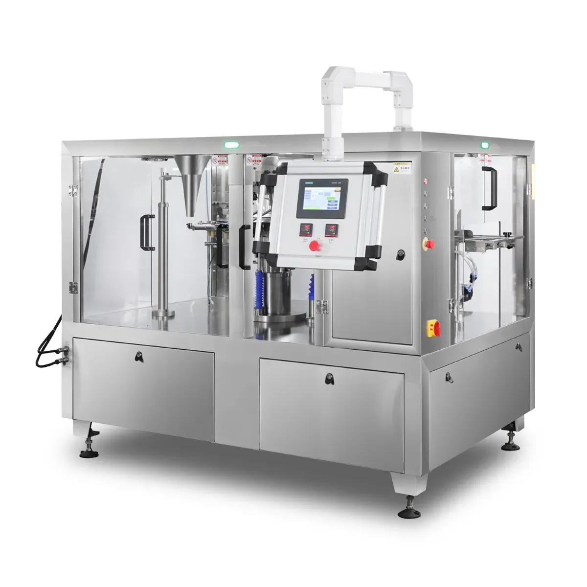 ZOMUKIKAI ZP-8R120D Dual Lane 8-Station Rotary Premade Pouch Packaging Machine