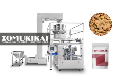 Dog food zipper pouch packing machine
